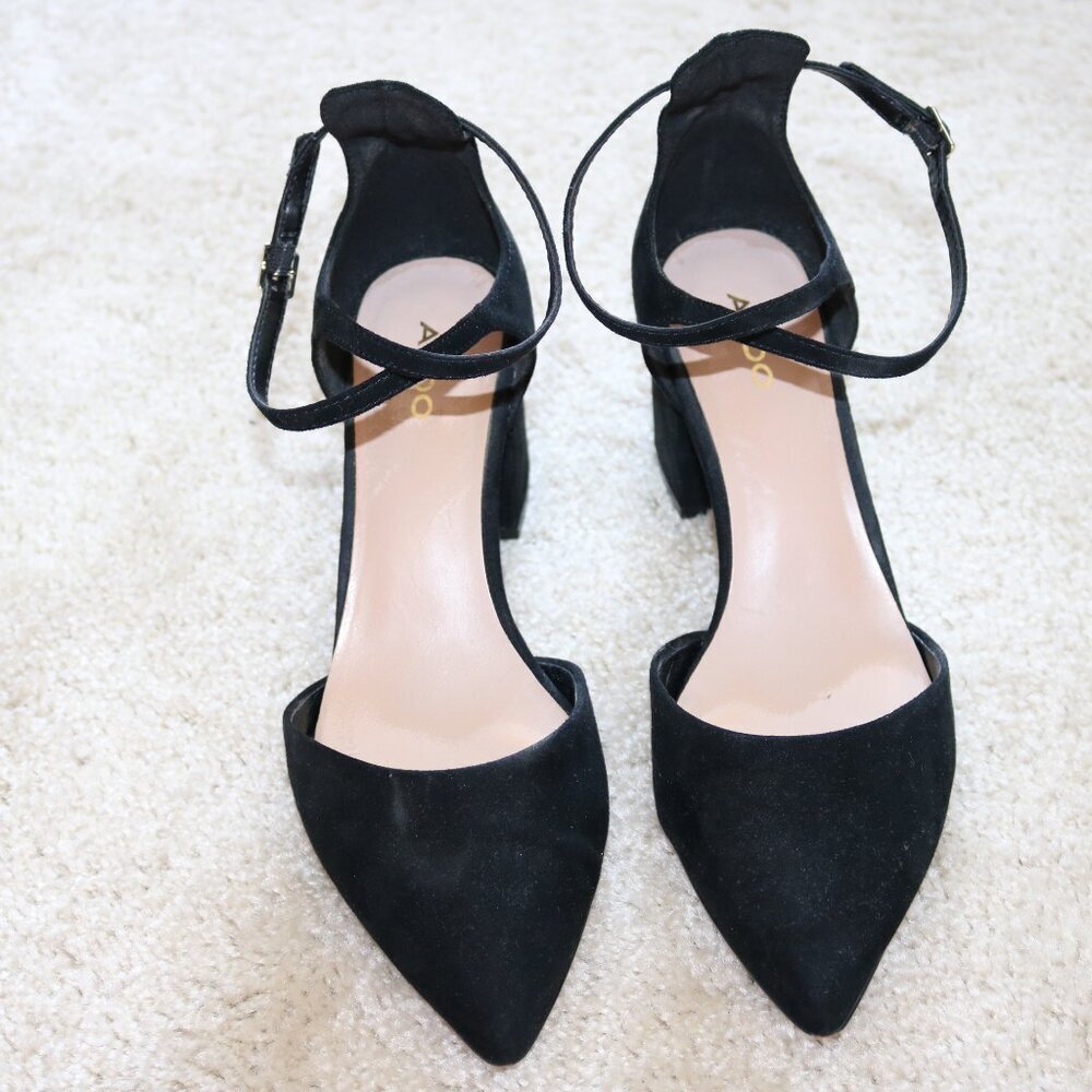 Aldo Black Block Heel Pumps - Picture 5 of 5